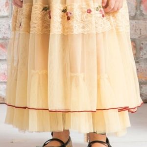 April Cornell Antique Rose Tulle Dress